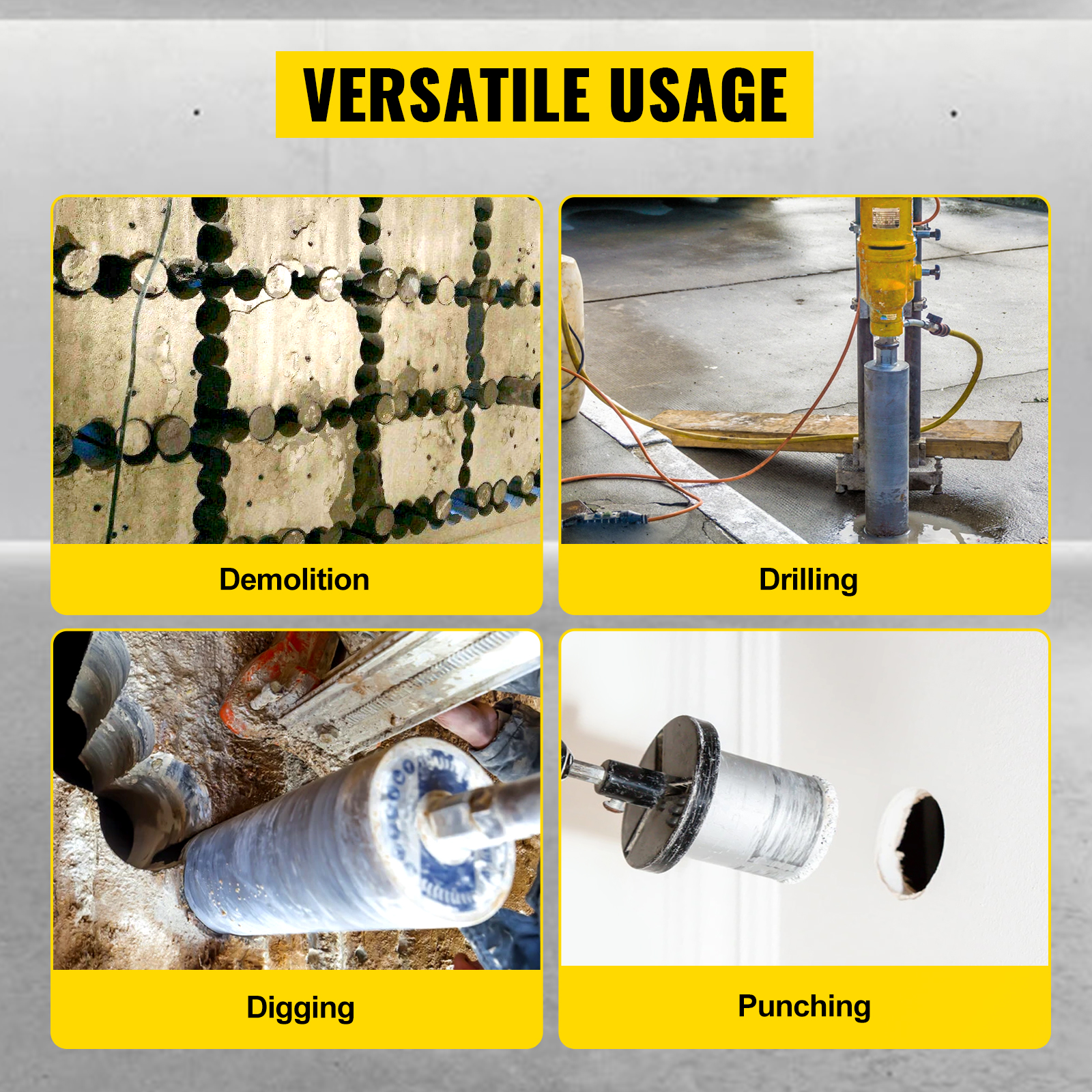 VEVOR Carotteuse Foreuse Diamant 4450 W 230V/50HZ Carotteuse Beton Arme  0-580tr/min Perceuse Industrielle Professionnel Forage Max 255mm, Pour Le Forage Du Beton Arme De La Brique Rouge Et Marbre -Outils Électriques AAHKMJXYDAFdJAOAIMEbOAchsNwF47gfWWMct1uaXzXJCVIqjjVJLqw cq39v7nX9UbNdZ01 Y3TC9BjiA9bD i223QCo1unS31AdSMJDMwyR6ipCRUTZIRMJEGaPZQI n1gWy