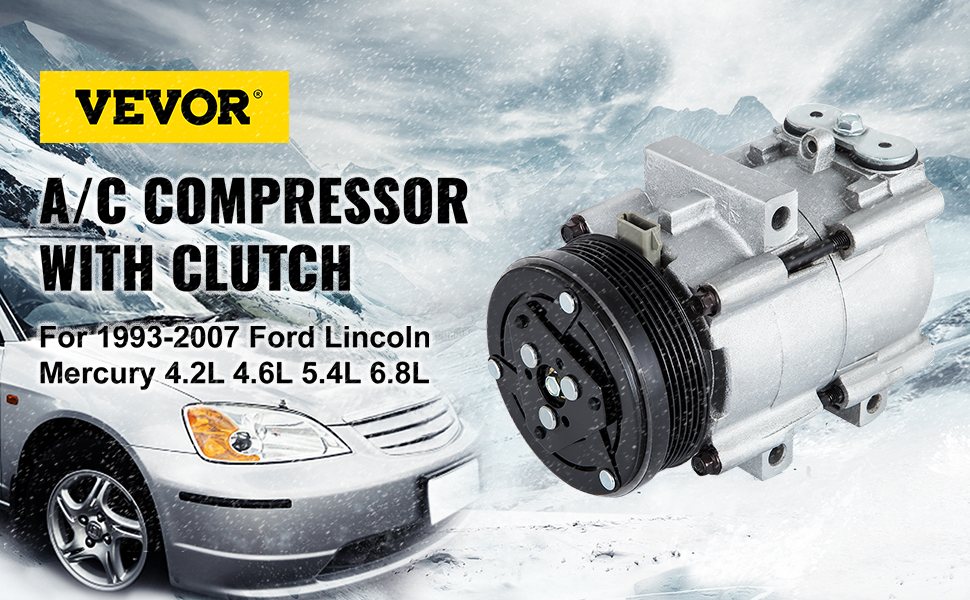 CO 101290C フロントオートACコンプレッサー F-150 F-350 F-450 F-550