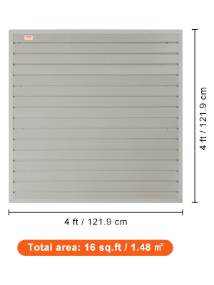 VEVOR Wandpanel Werkzeugwand 243,8x129,1cm Wandpaneel WPC Werkzeughalter Organizer, Lamellenwand Slatwall Stecktafel Pegboard Wandhalterung Ideal für Werkstatt Lager Keller Werkbank Garage