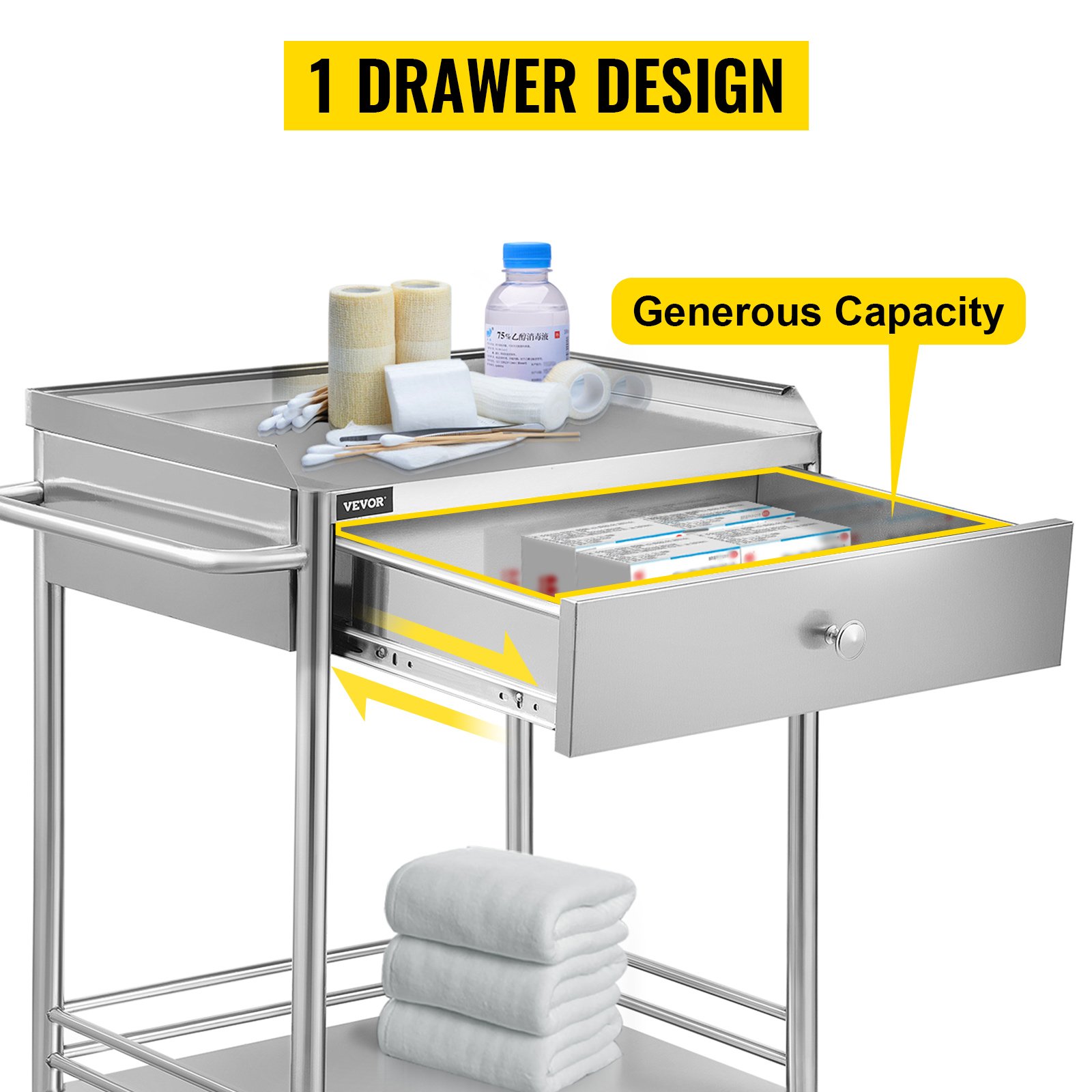 VEVOR Chariot De Laboratoire Inox, Service Table Roulante Desserte 2 Plateaux 2 Etages En Acier Inoxydable Avec Tiroir Superieur, 1 Tiroir Dentaire Salon De Beaute Centre De Recherche Hopitaux -Stanleyfaco Magasin AAHKMJXYDAFdJAOAIMEbOAchsNwF47gfWWMct1uaXzXJCVIqjjVJLqw cq39v7nX9UbPhR7BtCcjoPDk A1xOg9DbhyekF5GEo6L74aPmpO4TbRoHOyS3JAqNny
