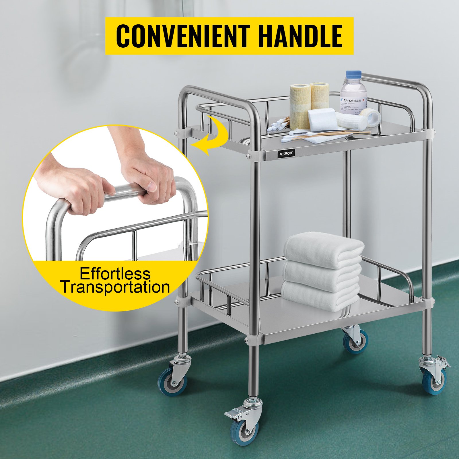 VEVOR Chariot De Laboratoire A 2 Etages,Chariot De Service 56 38 87 Cm,Chariot En Acier Inoxydable Avec Roulette Utilise Dans Le Salon Beaute,lhopital,la Cuisine,le Restaurant Et Le Laboratoire -Stanleyfaco Magasin AAHKMJXYDAFdJAOAIMEbOAchsNwF47gfWWMct1uaXzXJCVIqjjVJLqw cq39v7nX9UbPhR7BtCcjoPDk A1xOg9DxZ13AYVhKtbFTVILQxDbeP1ZEjuHRQ