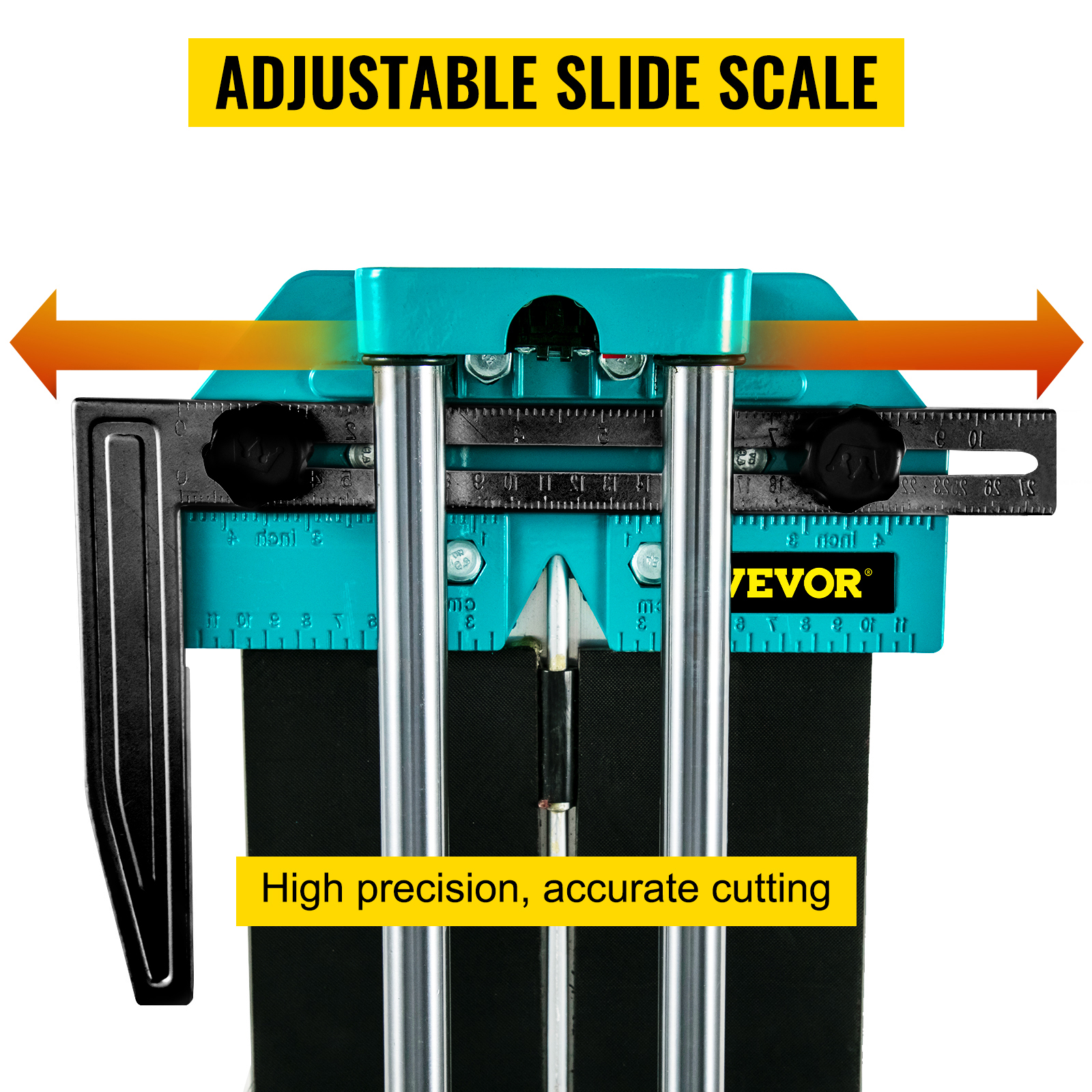 VEVOR Tagliapiastrelle manuale 1200mm Tagliapiastrelle Manuale a Doppia  Rotaia 3/5 in Cap con Strumenti di Taglio Manuale con Posizionamento  Preciso del Laser