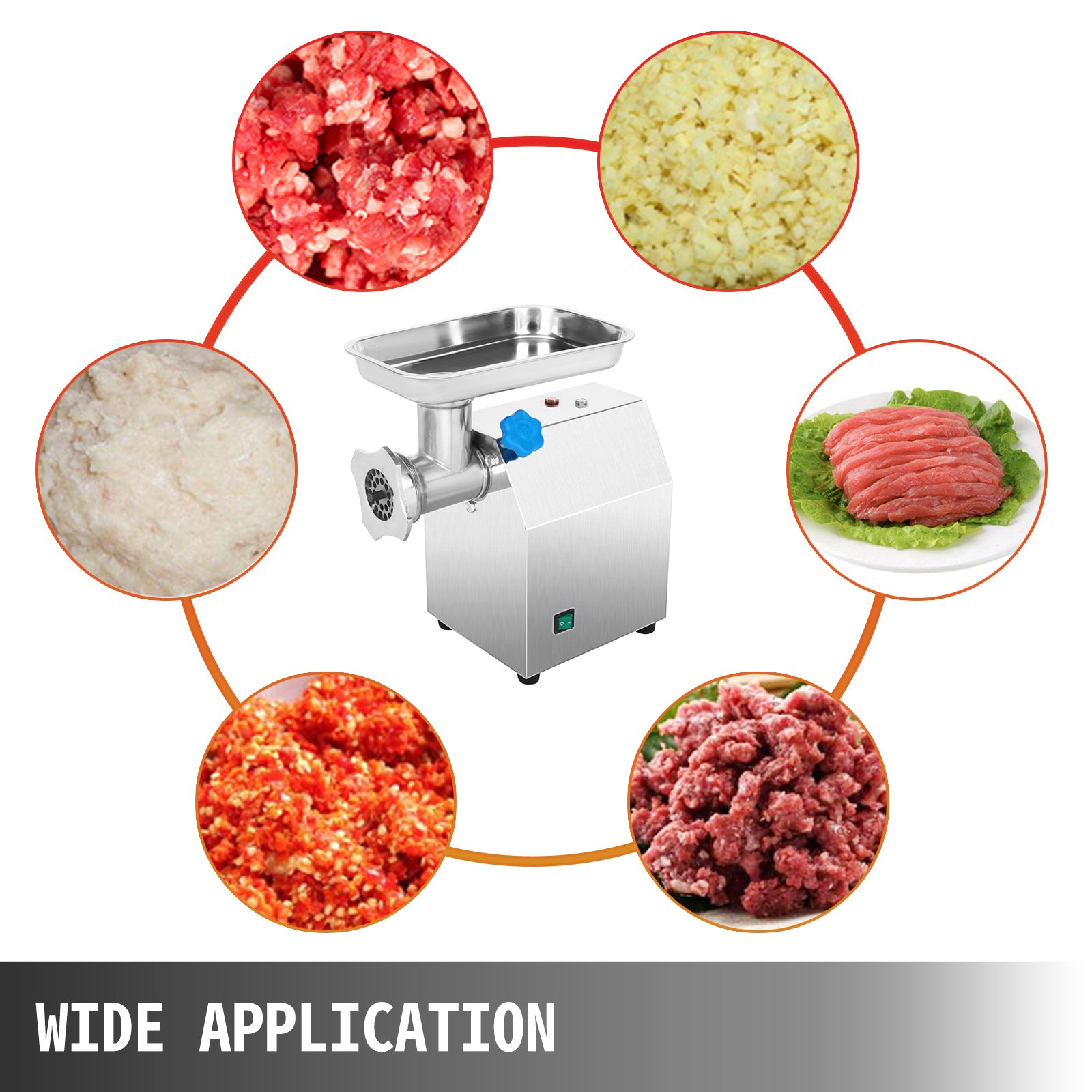 VEVOR Hachoir A Viande Electrique Inox Professionnel Saucisse 122 Kg/h 850 W -Petit Électroménager AAHKMJXYDAFdJAOAIMEbOAchsNwF47gfWWMct1uaXzXJCVIqjjVJLqw