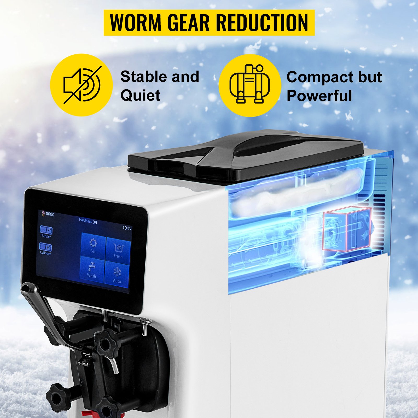 VEVOR Máquina De Helados Comercial 50 Hz Máquina De Helado Suave Blanco 10-20L Por Hora Máquina Para Hacer Helados Suaves 550 X 210 X 680 Mm En Cafeterías, Buffets, Tiendas De Bebidas, Restaurantes -Cocina Electrodomésticos Ventas AAHKMJXYDAFdJAOAIMEbOAchsNwF47gfWWMct1uaXzXJCVIqjjVJLqw cq39v7nX9UbUWq7USkFa8gaxlMf