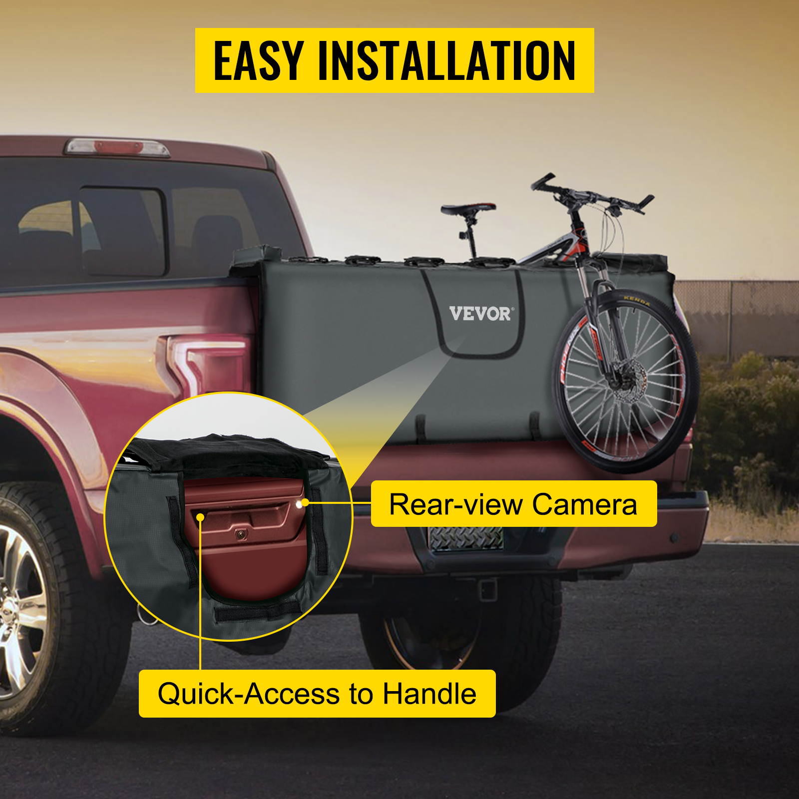 VEVOR Tailgate Pad, 140cm Protezione Per Portellone Posteriore Per 5 Bici, 137x20x50cm Pad Di Protezione Portellone Con 2 Tasca, Pad Portellone In Materiale PVC+Flanella, Pad Del Portellone Del Camion -Offerta economica Michelin AAHKMJXYDAFdJAOAIMEbOAchsNwF47gfWWMct1uaXzXJCVIqjjVJLqw