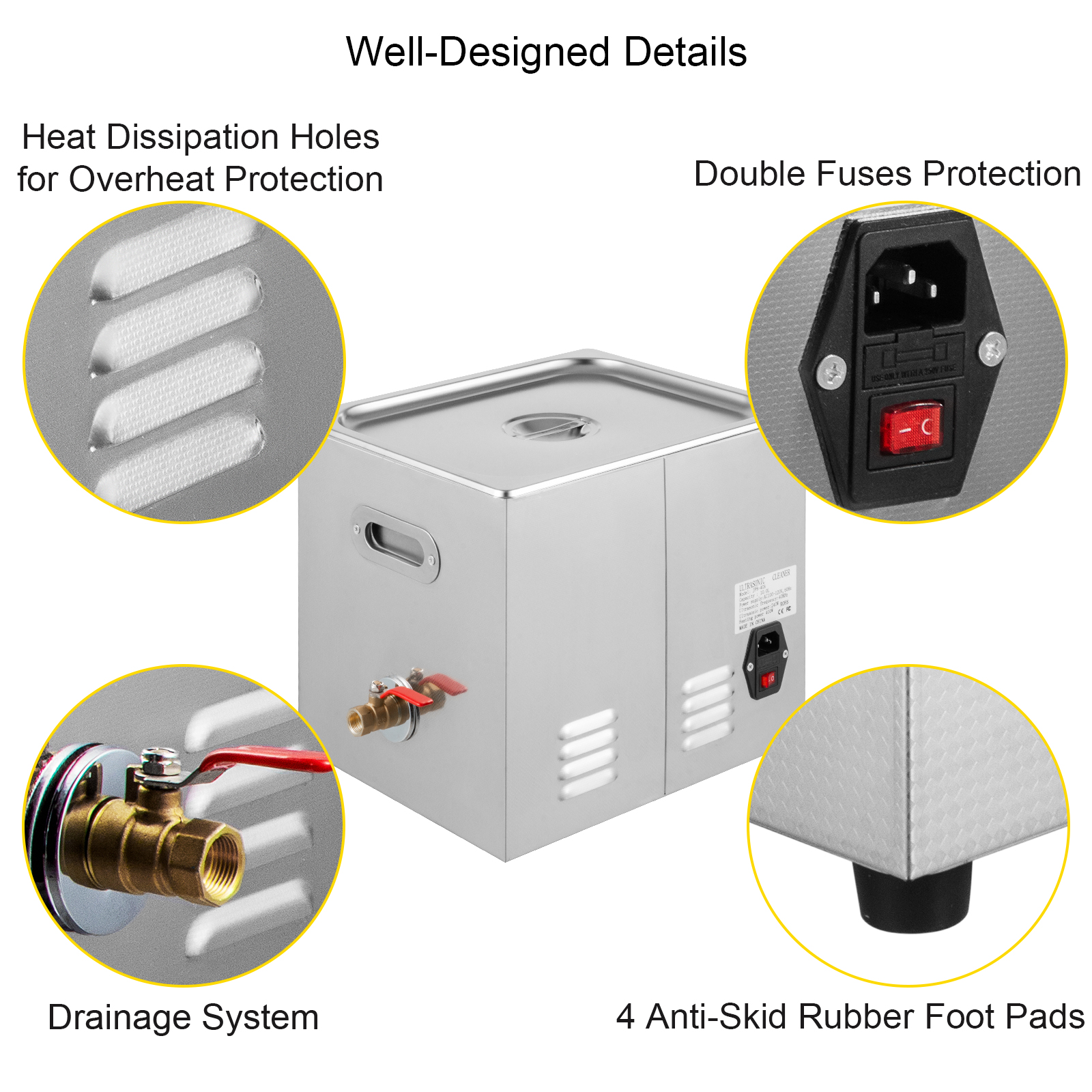 VEVOR Nettoyeur A Ultrasons Avec Minuterie De Chauffage 10 L, Professionnel Nettoyeur A Ultrasons 220 V, Nettoyeur Ultrasons En Acier Inoxydable 40 KHz Pour Nettoyage Des Bagues De Lunettes Instrument -Stanleyfaco Magasin AAHKMJXYDAFdJAOAIMEbOAchsNwF47gfWWMct1uaXzXJCVIqjjVJLqw cq39v7nX9UbcUO39LJp 2C8ifJ hJKwiHCQSSao5wgxLeVmn K4m9N1gtU2DLCo W9fum4Bv0c=
