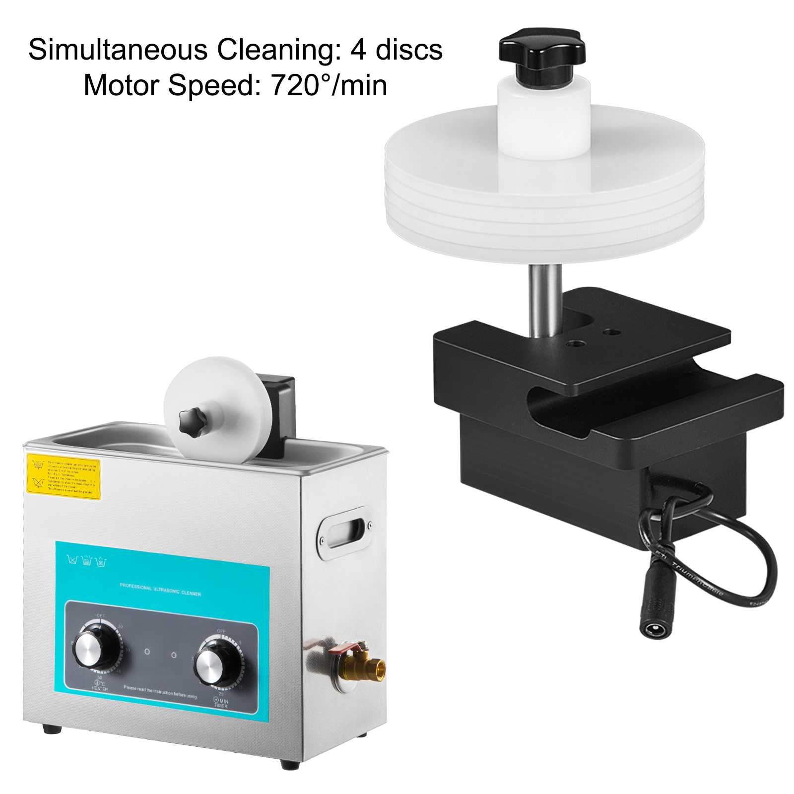 VEVOR Nettoyeur A Ultrasons Pour Disque Vinyle Nettoyeur Ultrasonique Professionnel 6L 3 Disques A La Fois Machine A Ultrason Bac Inox Chauffage Commande Par Bouton Nettoyage Profonde Bijoux Prothese -Stanleyfaco Magasin AAHKMJXYDAFdJAOAIMEbOAchsNwF47gfWWMct1uaXzXJCVIqjjVJLqw cq39v7nX9UbcUO39LJp 2C8ifJ