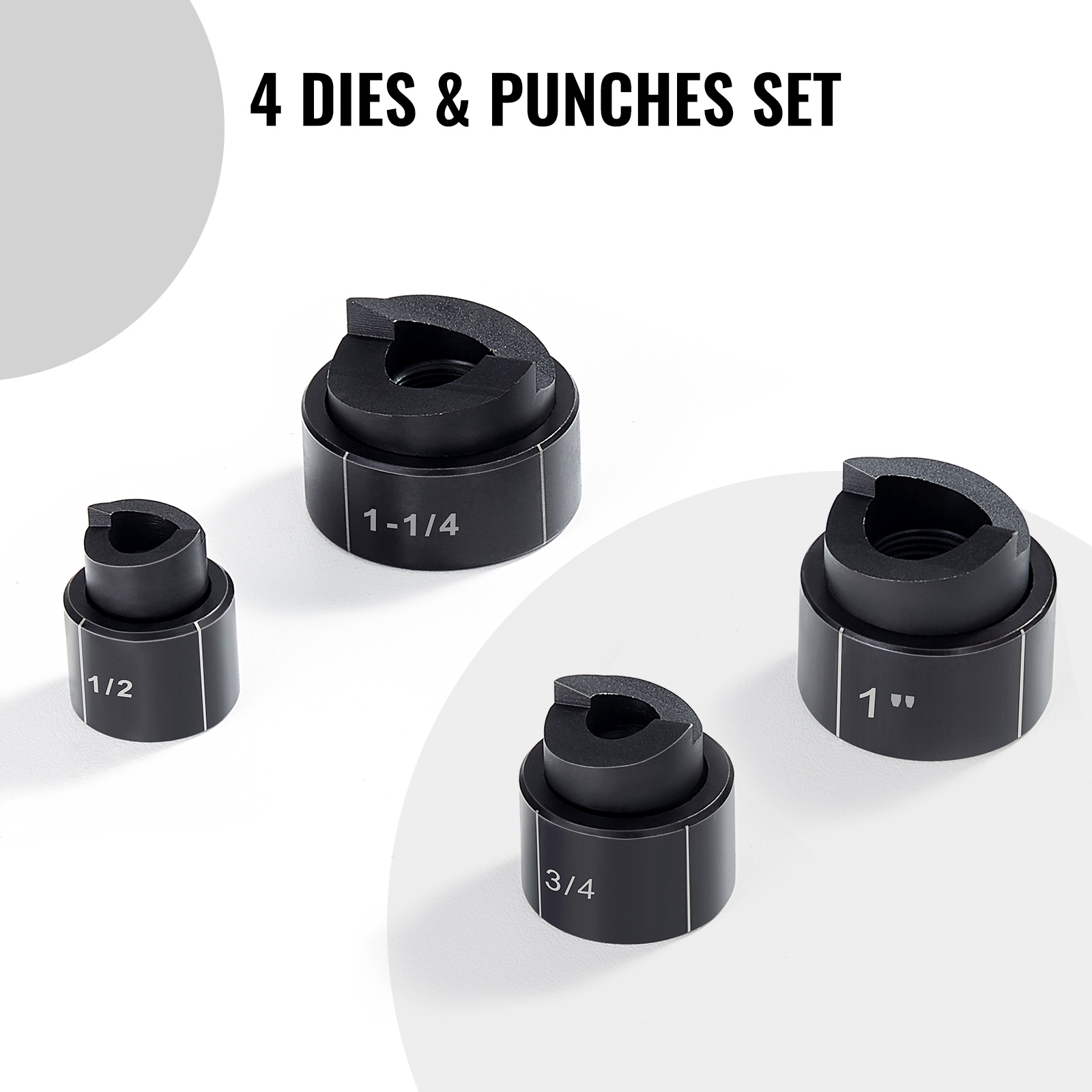 VEVOR Hydraulisches Lochstanzer-Set Knockout-Lochtreiber-Kit 10t, Handpumpe Stahl Lochwerkzeug mit 6 Stanzformen Stanzen 12,7, 19,05, 25,4, 31,75 VEVOR Hydraulisches Lochstanzer-Set Knockout-Lochtreiber-Kit 10t, Handpumpe Stahl Lochwerkzeug mit 6 Stanzformen Stanzen 12,7, 19,05, 25,4, 31,75