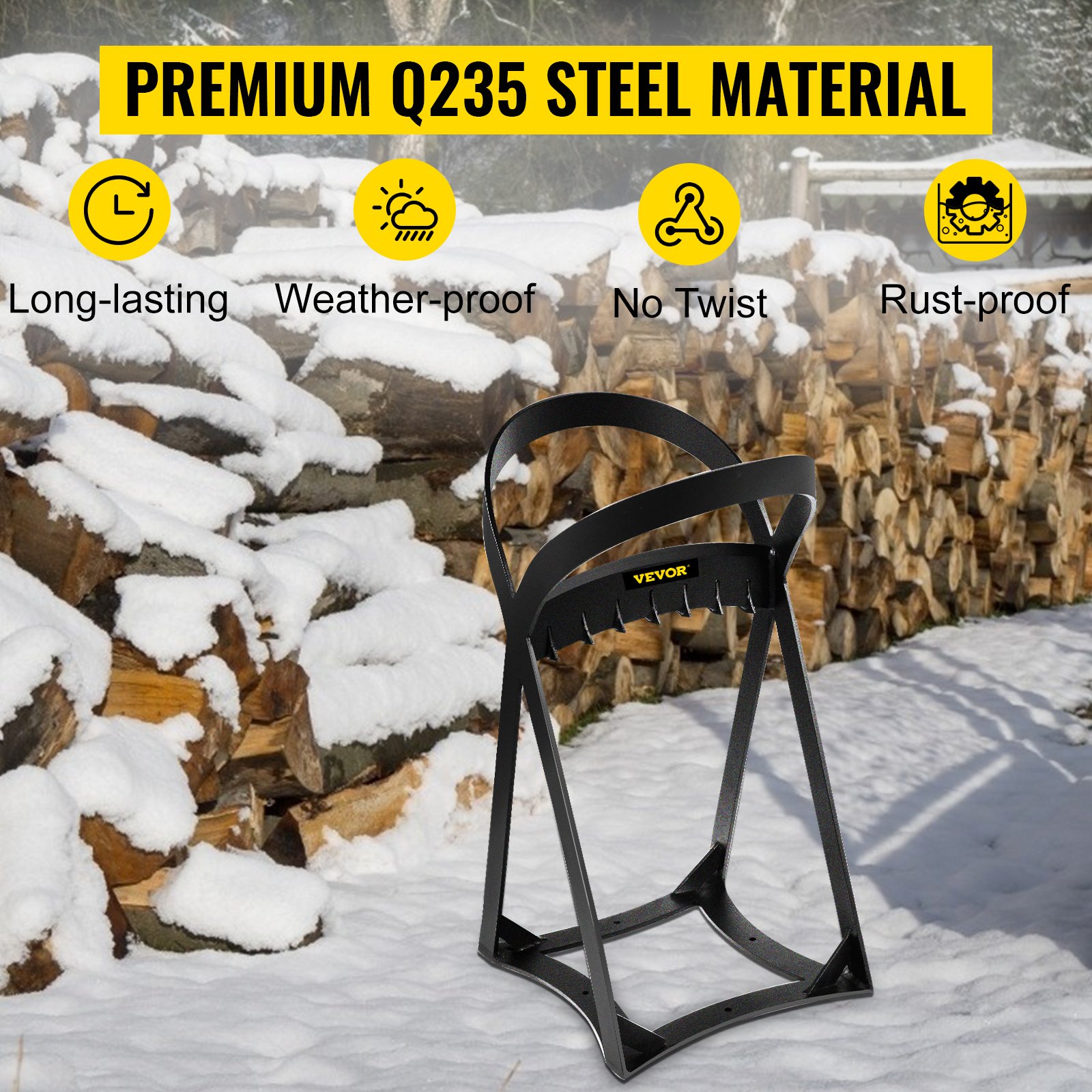 VEVOR Firewood Splitter, Q235 Steel Log Wood Splitter Wedge, For Splitting 8" Diameter Wood Manual Wedge Wood Splitter, 13.2"x20.3" Portable Log Splitting W/ 4 Screws & Blade Cover, For Home, Campsite -Garden Care AAHKMJXYDAFdJAOAIMEbOAchsNwF47gfWWMct1uaXzXJCVIqjjVJLqw cq39v7nX9UbeCaloXdrsEBZJmB4MCF0yKXTSqx6Ze6z o2YZ2b7dlf6zSUvjcSGPaD9Ucu1Z2LWJbE8p1Yjo693aCVN7