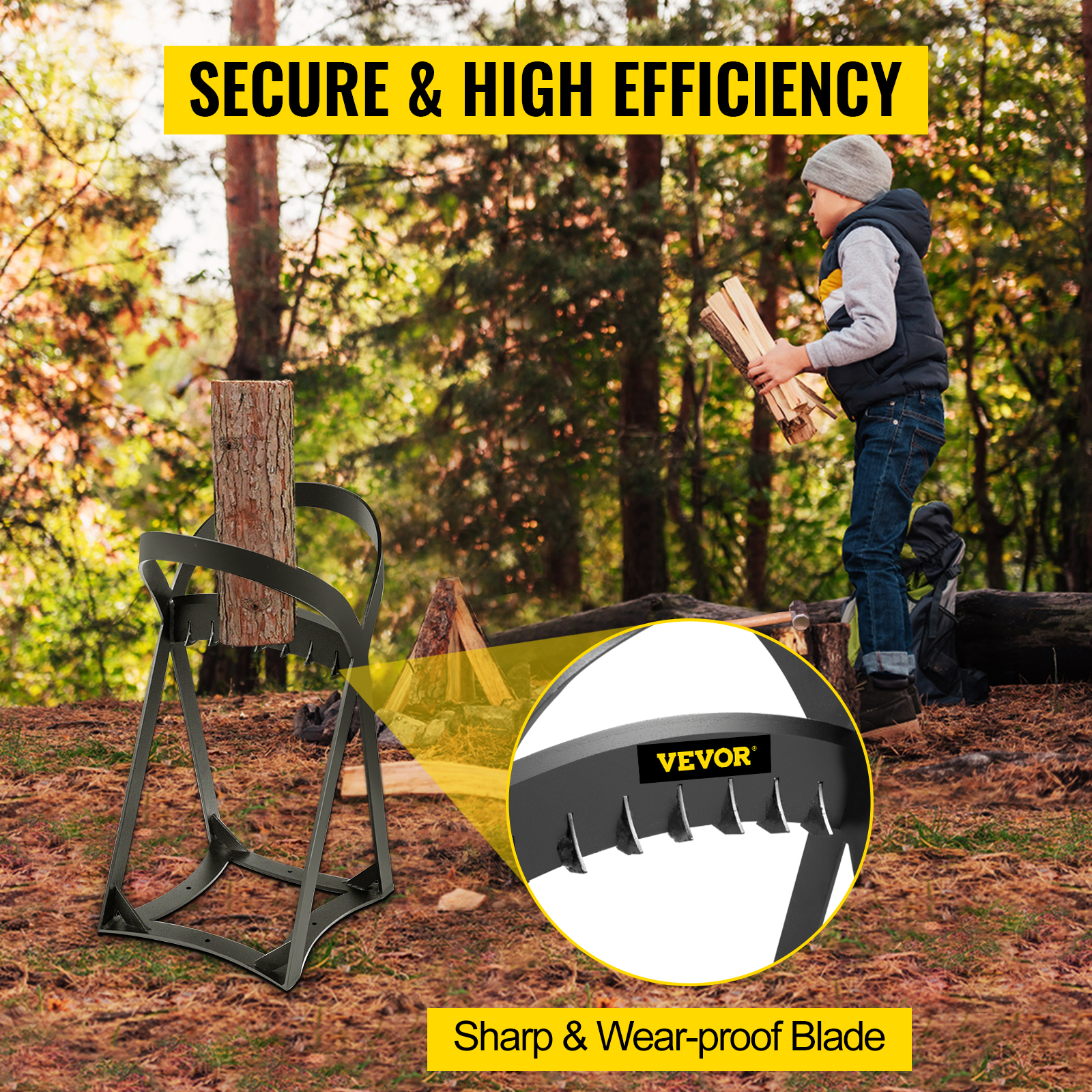 VEVOR Firewood Splitter, Q235 Steel Log Wood Splitter Wedge, For Splitting 8" Diameter Wood Manual Wedge Wood Splitter, 13.2"x20.3" Portable Log Splitting W/ 4 Screws & Blade Cover, For Home, Campsite -Garden Care AAHKMJXYDAFdJAOAIMEbOAchsNwF47gfWWMct1uaXzXJCVIqjjVJLqw cq39v7nX9UbeCaloXdrsEBZJmB4MCF0yKXTSqx6Ze6z o2YZ2b7dlf6zSUvjcSGPaD9Ucu1Z2LX4OgUmARSmlQDi5XaP70Vm