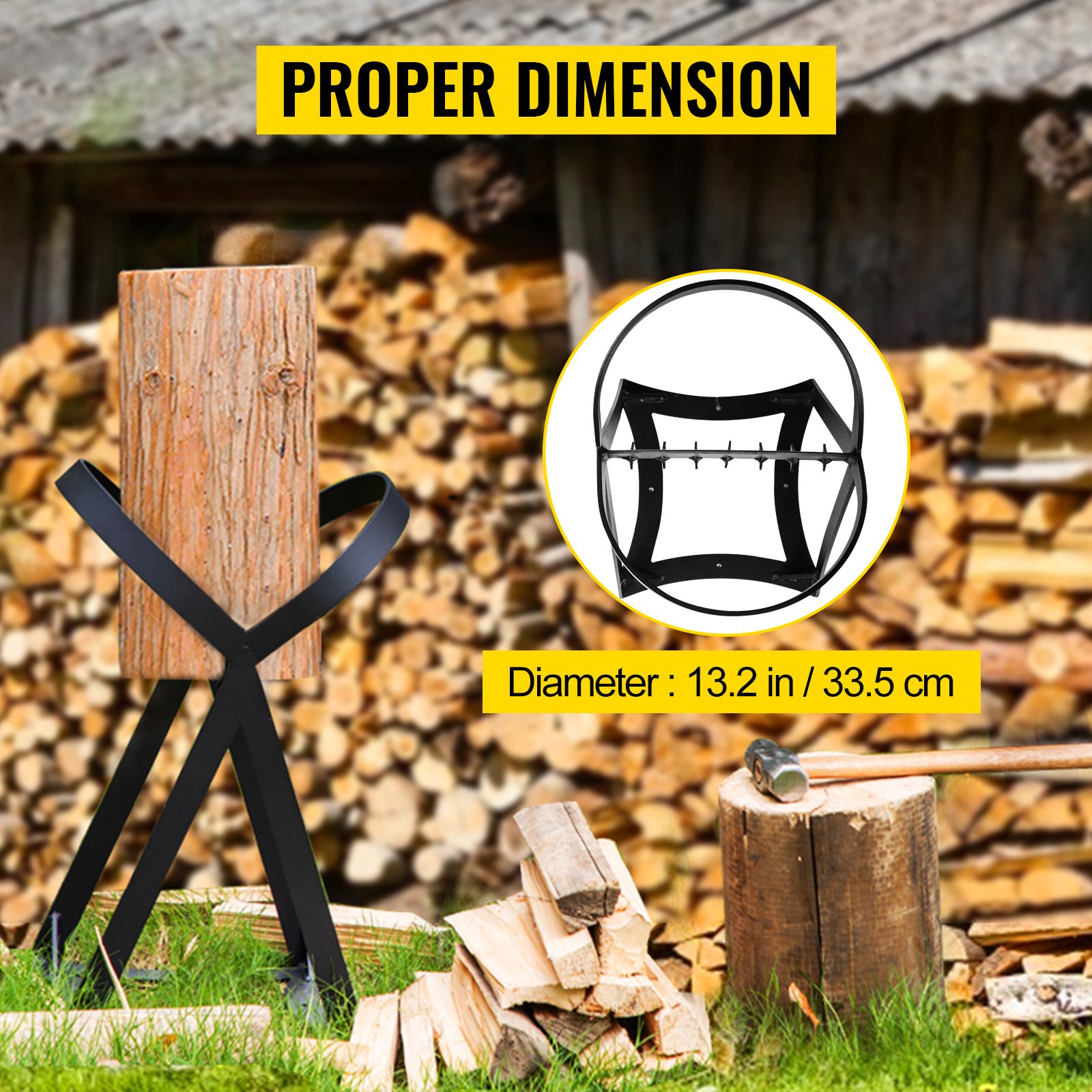 VEVOR Firewood Splitter, Q235 Steel Log Wood Splitter Wedge, For Splitting 8" Diameter Wood Manual Wedge Wood Splitter, 13.2"x20.3" Portable Log Splitting W/ 4 Screws & Blade Cover, For Home, Campsite -Garden Care AAHKMJXYDAFdJAOAIMEbOAchsNwF47gfWWMct1uaXzXJCVIqjjVJLqw cq39v7nX9UbeCaloXdrsEBZJmB4MCF0yKXTSqx6Ze6z o2YZ2b7dlf6zSUvjcSGPaD9Ucu1Z2LXJ4wEVdyt5goAwyJMbckMG