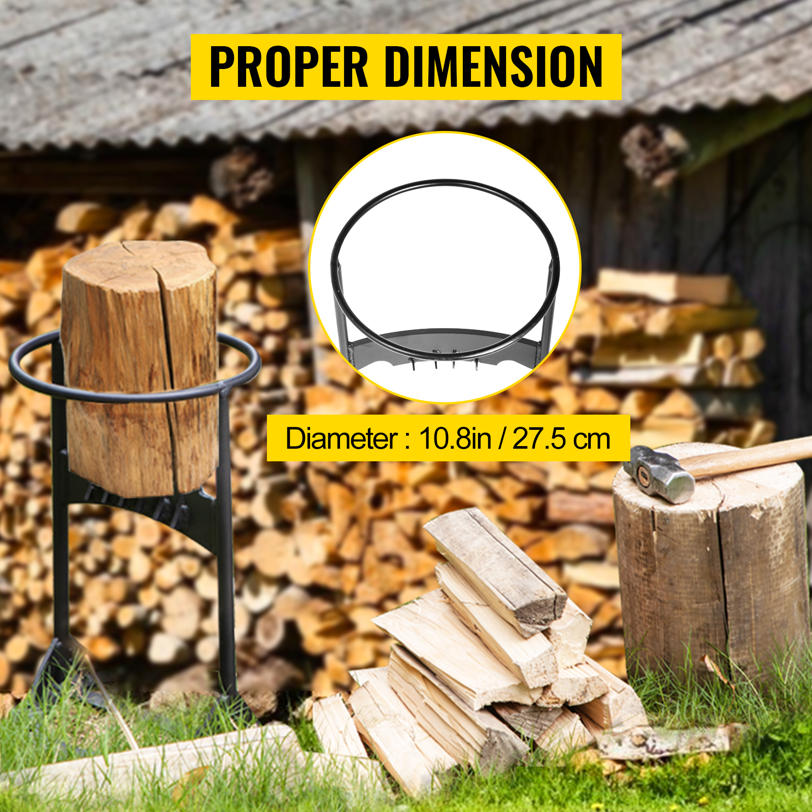 VEVOR Firewood Splitter, Q235 Steel Log Wood Splitter Wedge, For Splitting 8" Diameter Wood Manual Wedge Wood Splitter, 10.8"x21.8" Portable Log Splitting W/ 4 Screws & Blade Cover, For Home, Campsite -Garden Care AAHKMJXYDAFdJAOAIMEbOAchsNwF47gfWWMct1uaXzXJCVIqjjVJLqw cq39v7nX9UbeCaloXdrsEBZJmB4MCF0yQs6q0HcAuoRpHeQNPoR riWklxFSw vDQ3AsMpFOkL LJGd kvgC9IZdJGPHtUPX