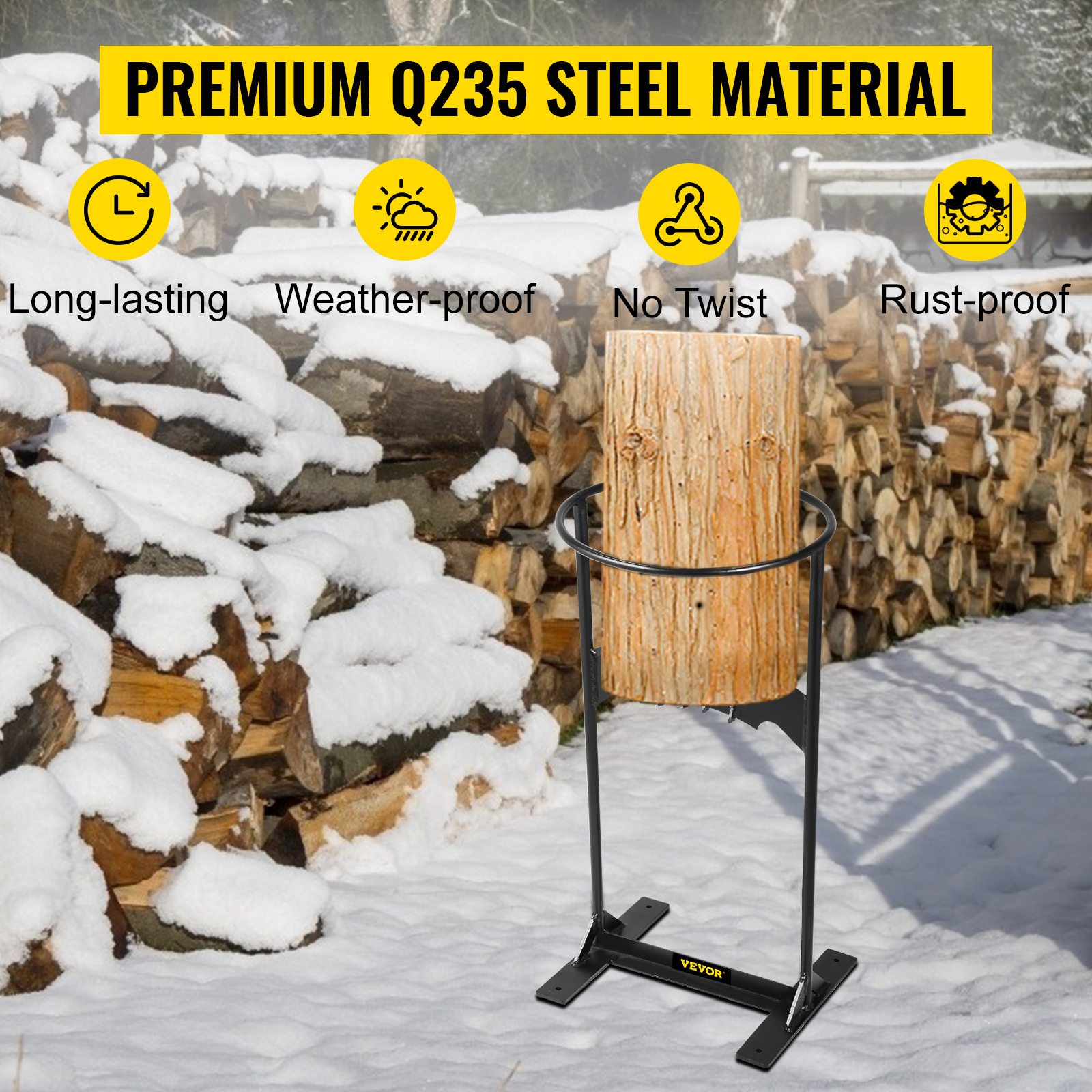 VEVOR Firewood Splitter, Q235 Steel Log Wood Splitter Wedge, For Splitting 8" Diameter Wood Manual Wedge Wood Splitter, 10.8"x21.8" Portable Log Splitting W/ 4 Screws & Blade Cover, For Home, Campsite -Garden Care AAHKMJXYDAFdJAOAIMEbOAchsNwF47gfWWMct1uaXzXJCVIqjjVJLqw cq39v7nX9UbeCaloXdrsEBZJmB4MCF0yQs6q0HcAuoRpHeQNPoR riWklxFSw vDQ3AsMpFOkL louRZRhsv2uBSoB60CLl5