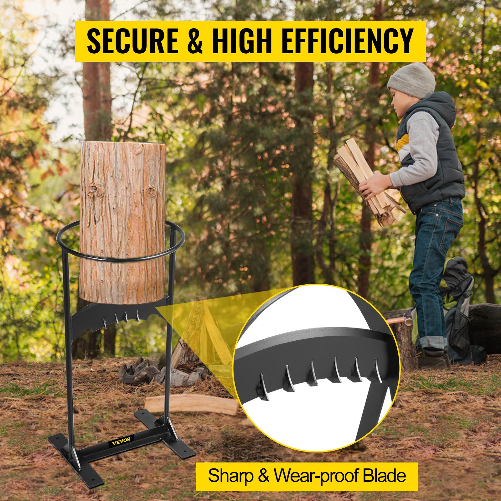 VEVOR Firewood Splitter, Q235 Steel Log Wood Splitter Wedge, For Splitting 6" Diameter Wood Manual Wedge Wood Splitter, 8.3"x17" Portable Log Splitting W/ 4 Screws & Blade Cover, For Home, Campsite -Garden Care AAHKMJXYDAFdJAOAIMEbOAchsNwF47gfWWMct1uaXzXJCVIqjjVJLqw cq39v7nX9UbeCaloXdrsEBZJmB4MCF0yVfFCNS7PvZxyo5PJQv RVHTOsqKWCow23m48q4
