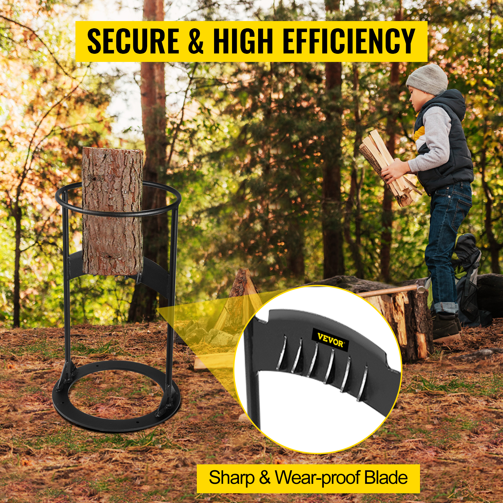 VEVOR Firewood Splitter, Q235 Steel Log Wood Splitter Wedge, For Splitting 8" Diameter Wood Manual Wedge Wood Splitter, 10.8"x17" Portable Log Splitting W/ 4 Screws & Blade Cover, For Home, Campsite -Garden Care AAHKMJXYDAFdJAOAIMEbOAchsNwF47gfWWMct1uaXzXJCVIqjjVJLqw cq39v7nX9UbeCaloXdrsEBZJmB4MCF0ybUWWHCEWIXljY3fGuf1IaW0yknkLTAkj4et 5uyK3vLuRMrN