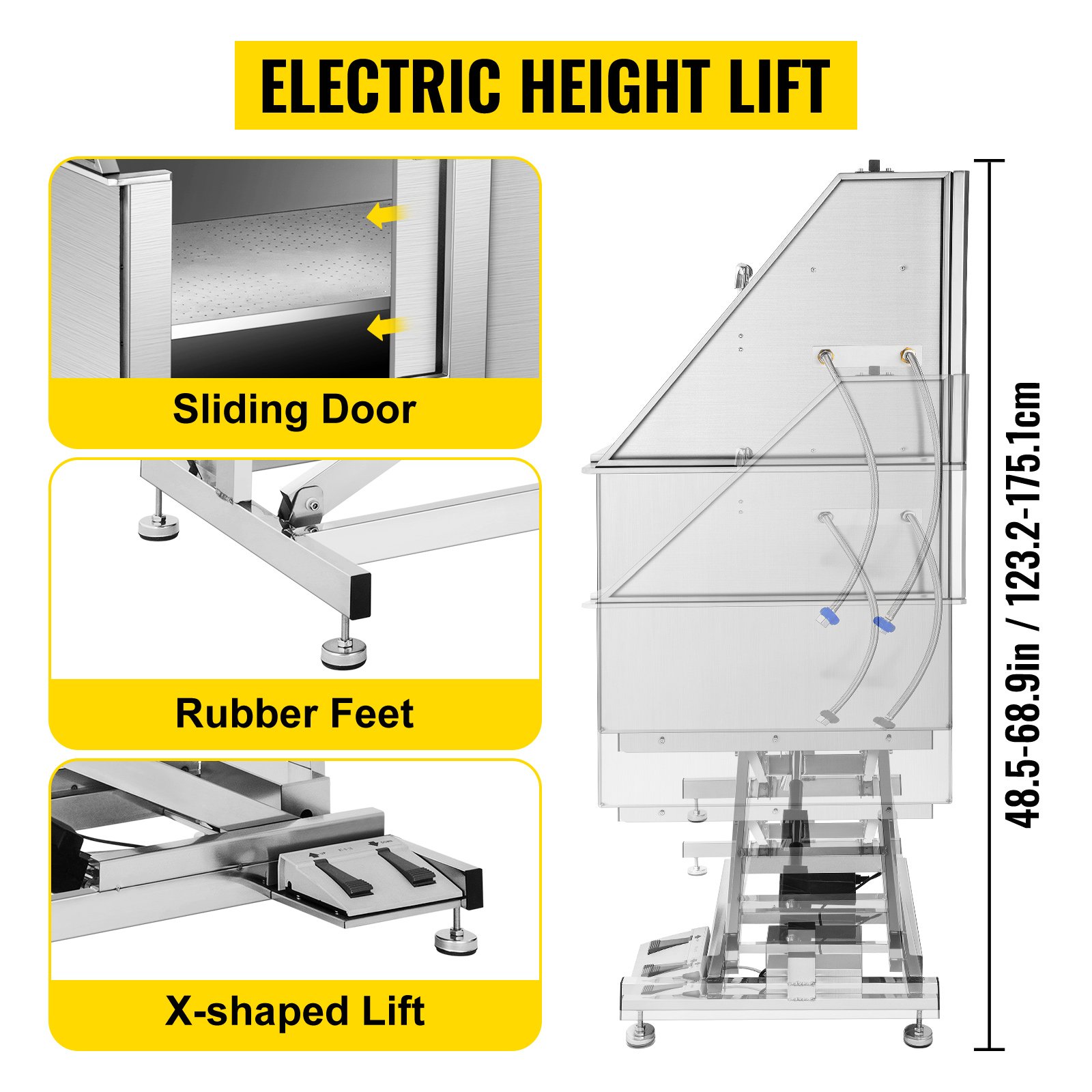 VEVOR Vasca Da Bagno Per Animali Domestici Altezza Regolabile Elettrico In Acciaio Inox, Vasca Da Bagno Carico Max. 100kg Lunghezza Max. 124,5cm, Vasca Da Bagno Elettrica In Acciaio Inox Per Animali -Cibi per cani in Italia AAHKMJXYDAFdJAOAIMEbOAchsNwF47gfWWMct1uaXzXJCVIqjjVJLqw cq39v7nX9Ubfk21gVxtLFnXPw2a48nhI55VKZK7Ls7NRGqLCKqNzHg97IOMeh RnxRHN6Mr1azemEFve5ZuQGSiSwI9mo lD