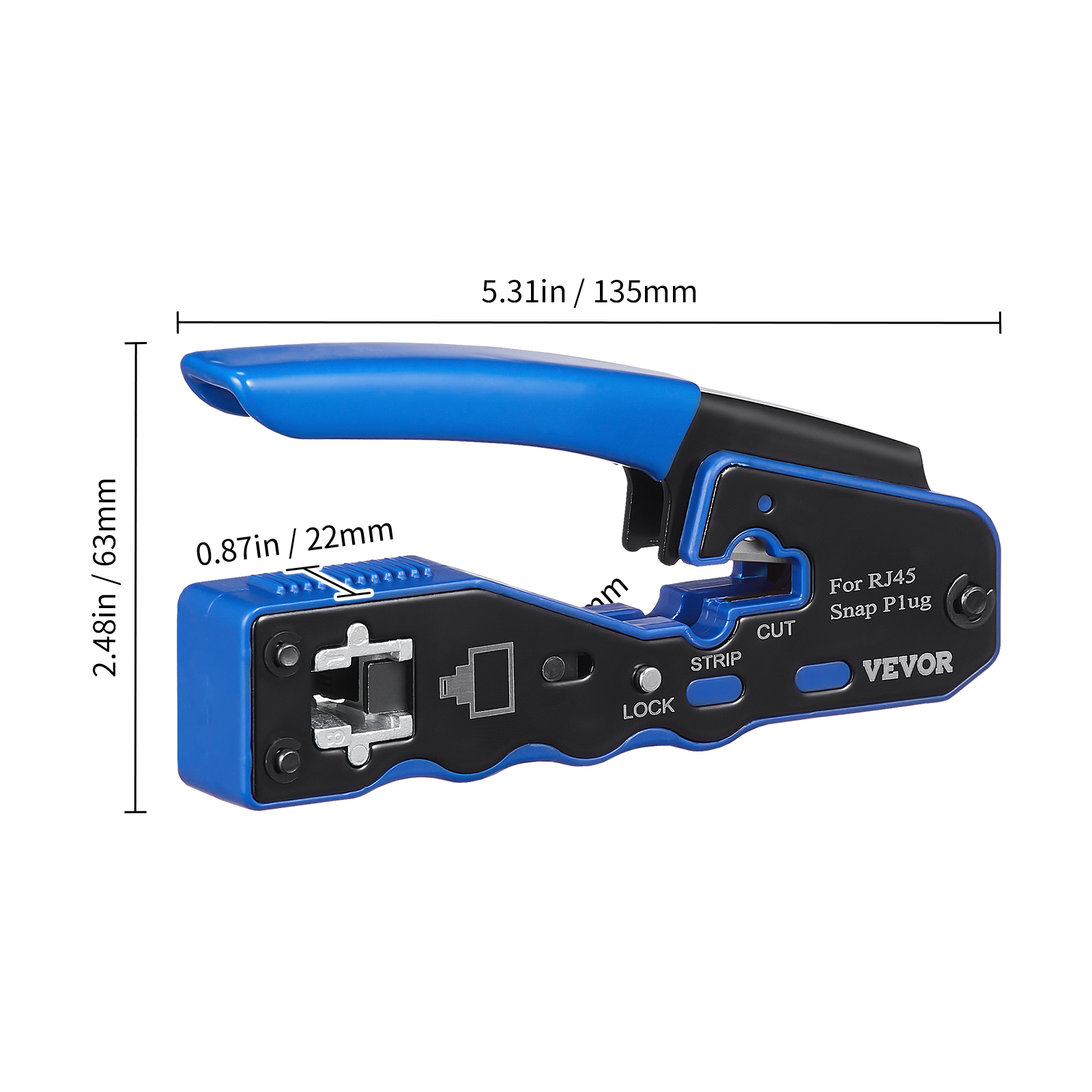 Outil De Sertissage RJ11/RJ12/RJ45 3 En 1 Pour Câble Réseau - Neuf Origine Chine