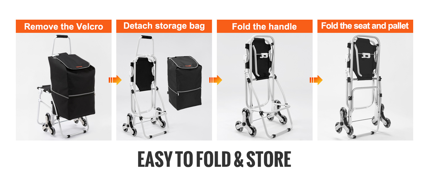 Maxam trolley bag clearance with folding chair