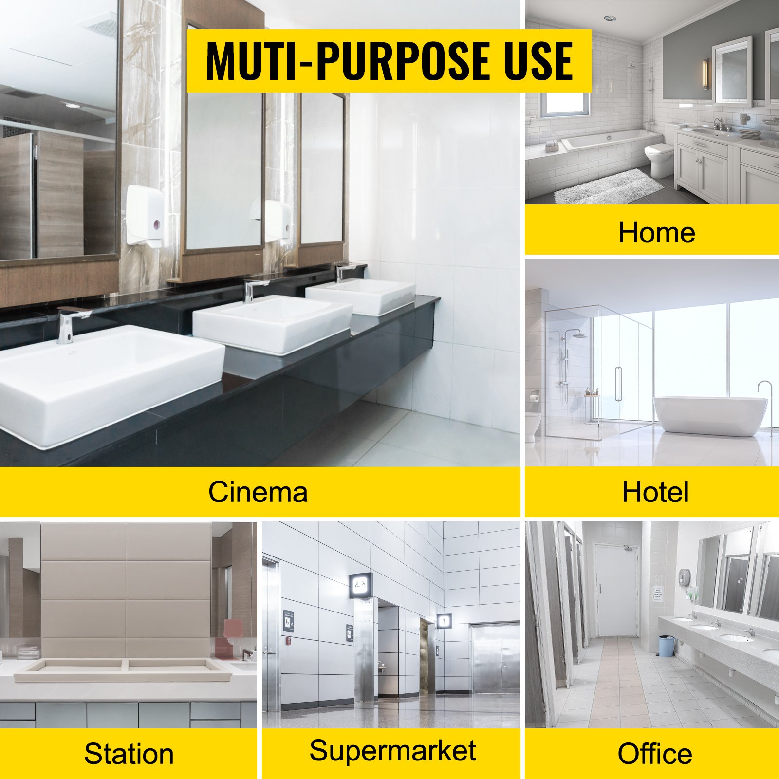 VEVOR Asciugamani Elettrico Verticale Da 2000 W, Asciugamani Automatico Elettrico Con Filtrazione HEPA, Asciugamani Ad Aria Calda A Temperatura 43℃ In Argento Per Asciugare Le Mani Velocemente -Stile Bagno AAHKMJXYDAFdJAOAIMEbOAchsNwF47gfWWMct1uaXzXJCVIqjjVJLqw