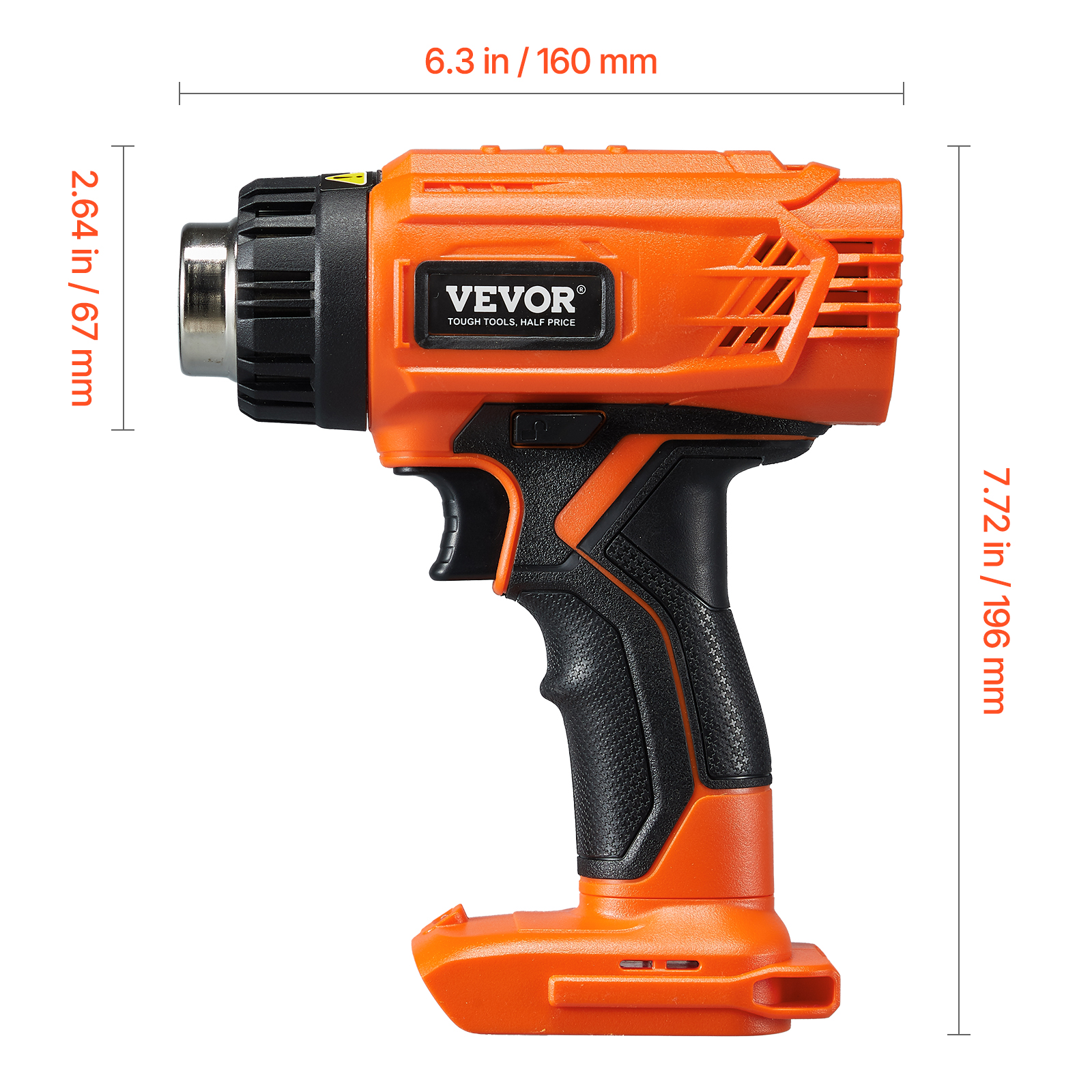 Pistola Termica Electron ZD-511 300W 300°C Con 5 Ugelli – Perfetta Per Guaine E Batterie