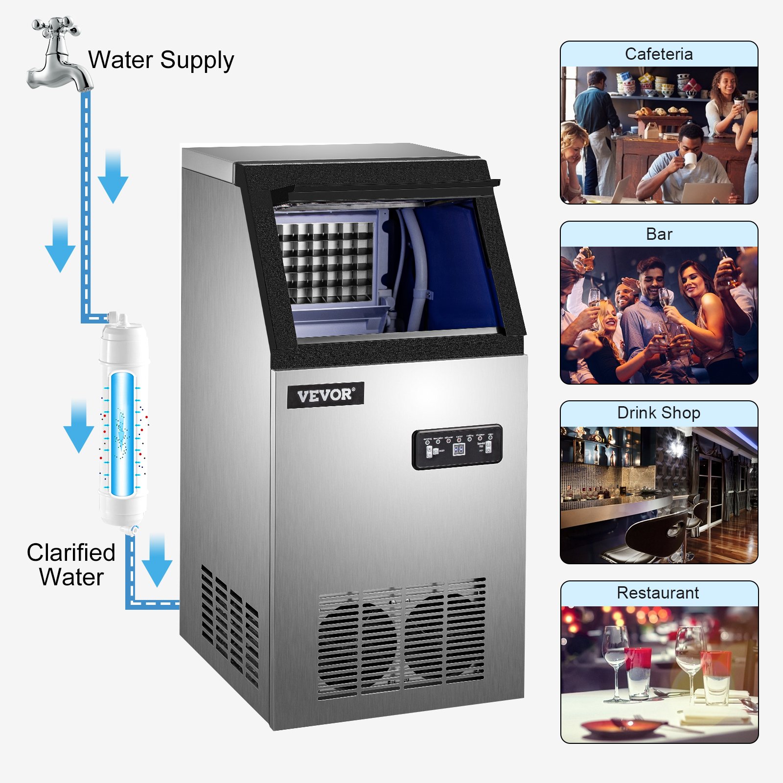 VEVOR Macchinetta Cubetti Ghiaccio Commerciale Macchina Elettrica Per Ghiaccio Produzione 31,75kg AllOra, Macchina Per Ghiaccio Da Tavolo In ABS Nero, Macchina Per Cubetti Di Ghiaccio Da 350 W Per Vas -Piccoli Elettrodomestici AAHKMJXYDAFdJAOAIMEbOAchsNwF47gfWWMct1uaXzXJCVIqjjVJLqw cq39v7nX9UbtQDH3WDzdPJ1 MRVszsAJAcE5hY0UlmrtJoPZZh4NIb4Z9a5JHdA 1Sa2 2V1Pispg5t0tSdl6BJPIUCDSfIn