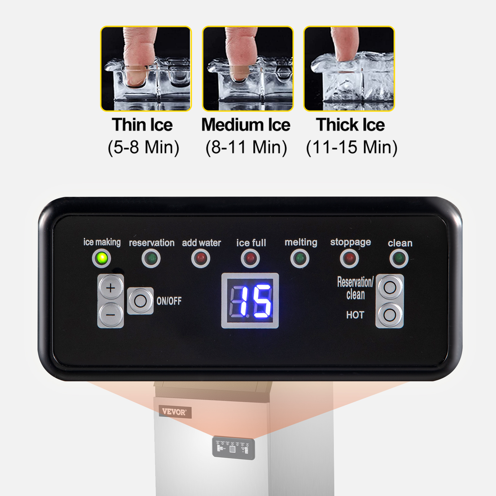 VEVOR Macchinetta Cubetti Ghiaccio Commerciale Macchina Elettrica Per Ghiaccio Produzione 31,75kg AllOra, Macchina Per Ghiaccio Da Tavolo In ABS Nero, Macchina Per Cubetti Di Ghiaccio Da 350 W Per Vas -Piccoli Elettrodomestici AAHKMJXYDAFdJAOAIMEbOAchsNwF47gfWWMct1uaXzXJCVIqjjVJLqw cq39v7nX9UbtQDH3WDzdPJ1