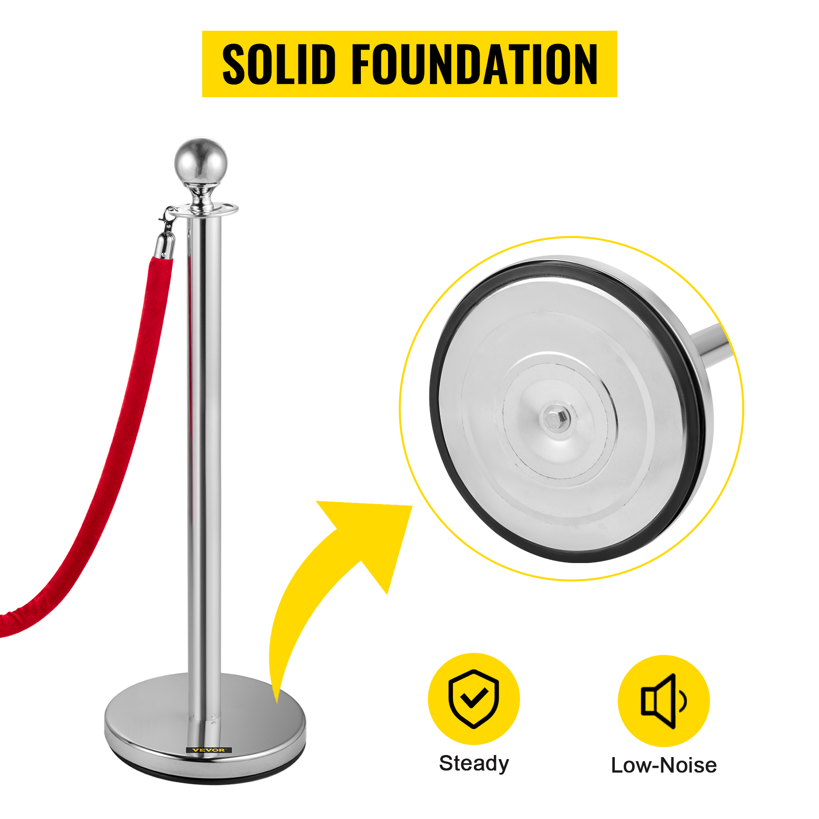 5 Ft Velvet Rope