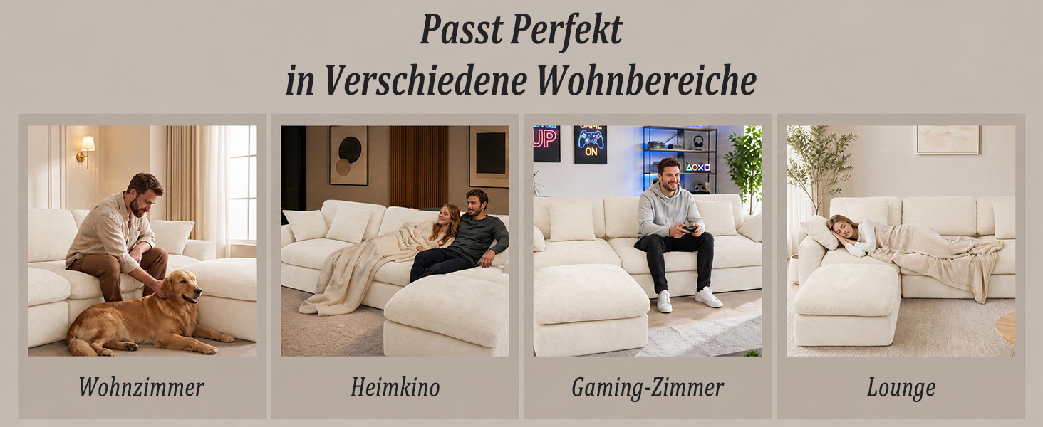 Modulares Sofa für Wohnzimmer und Lounge