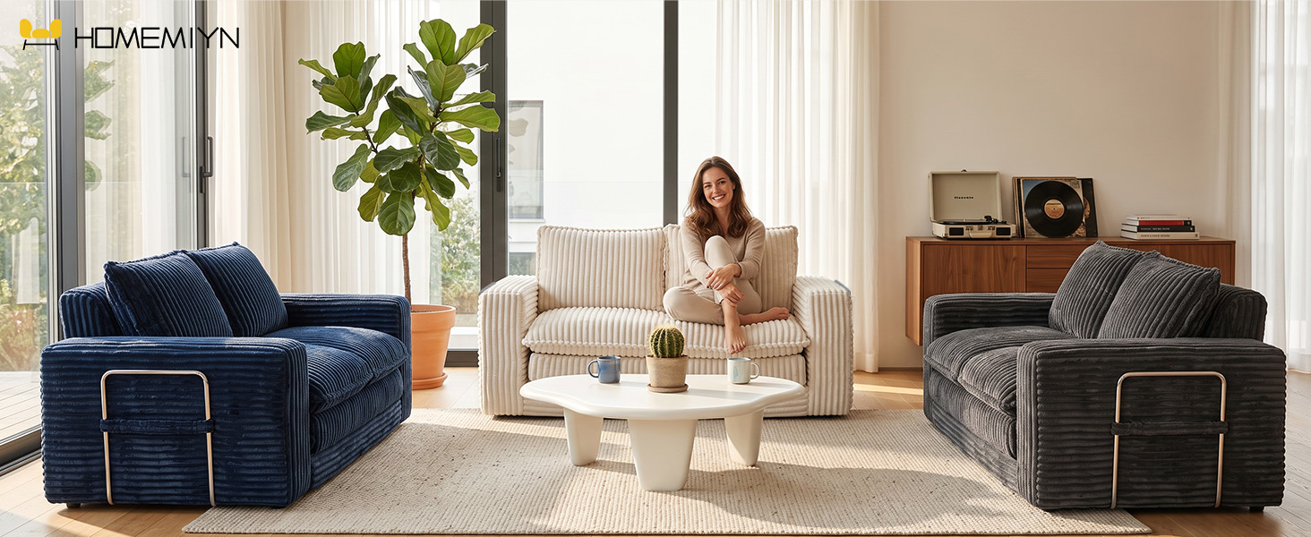 HomeMiYN 2-Sitzer Schlafsofa im Wohnzimmer