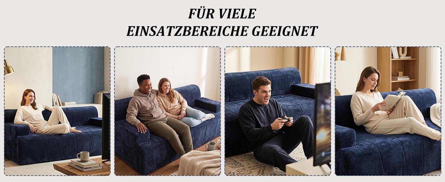 3-Sitzer Sofa für verschiedene Einsatzbereiche