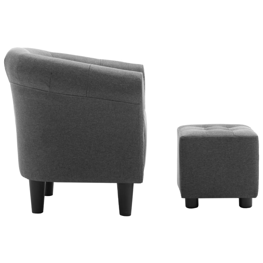 Fauteuil Et Tabouret Gris Foncé Tissu,design élégant,pour Salon -VIDAXL || Songmics Soldes AAHKMJXYDAFdJAOAIMEbOAchtTzbsWMnceblMk5y4 uJLQ