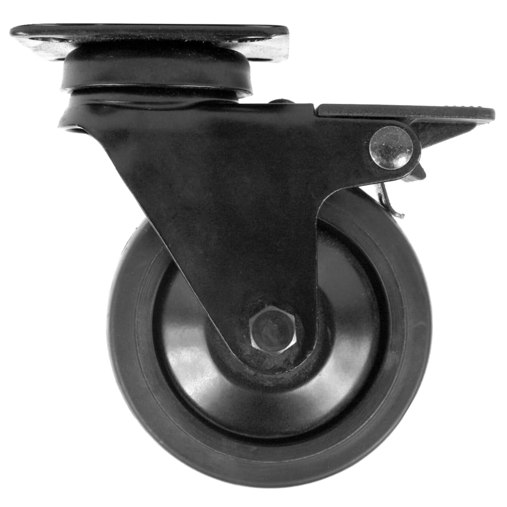 Mac Lean Roulette pivotante avec frein 150 mm Noir