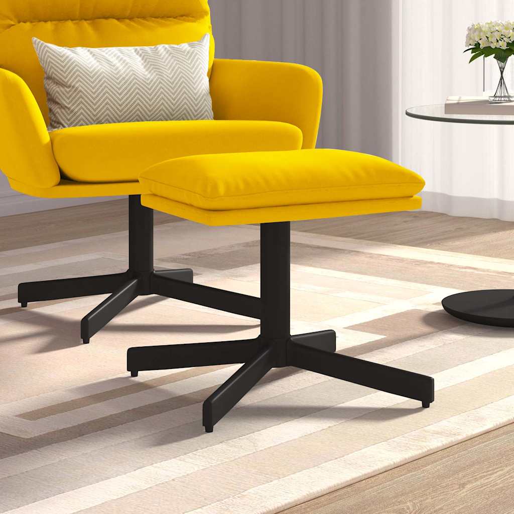 Unico Design Poggiapiedi Giallo Senape 60x60x36 cm in Velluto 60x60x36 cm  Magnifico it - Giallo59106