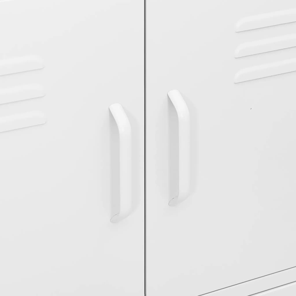 Armoire De Rangement Blanche - 42,5 X 35 X 101,5 Cm, En Acier, Neuve Sous Emballage