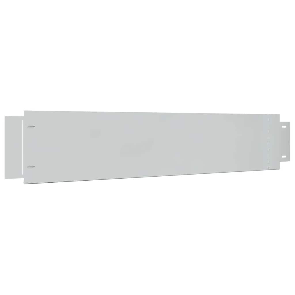 vidaXL Cercas para Césped Acero Galvanizado 100x20 cm 5 Piezas - Plateado