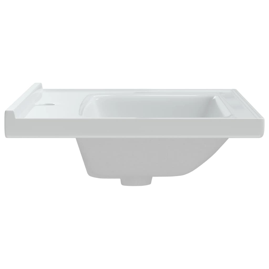 vidaXL Évier salle de bain blanc 61x48x19,5 cm rectangulaire