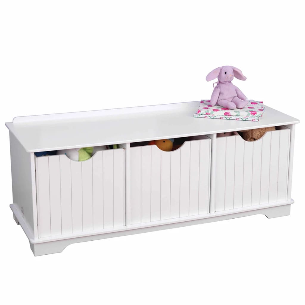 KidKraft Kinder-Aufbewahrungsbank Weiß 96 x 39,6 x 38,7 cm 14564