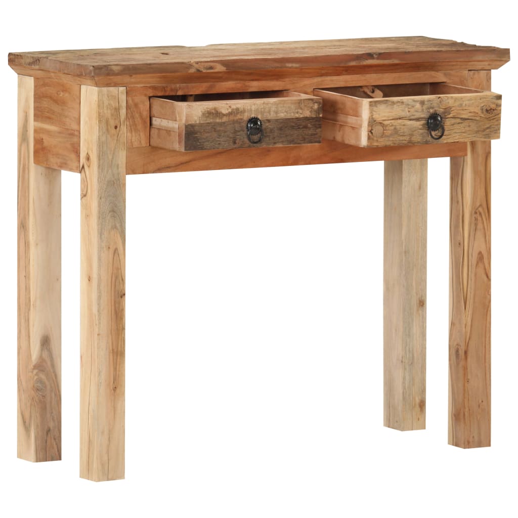 VidaXL Tavolo consolle 82x33x73 cm in legno massello di acacia Tavolini da  Caffè 