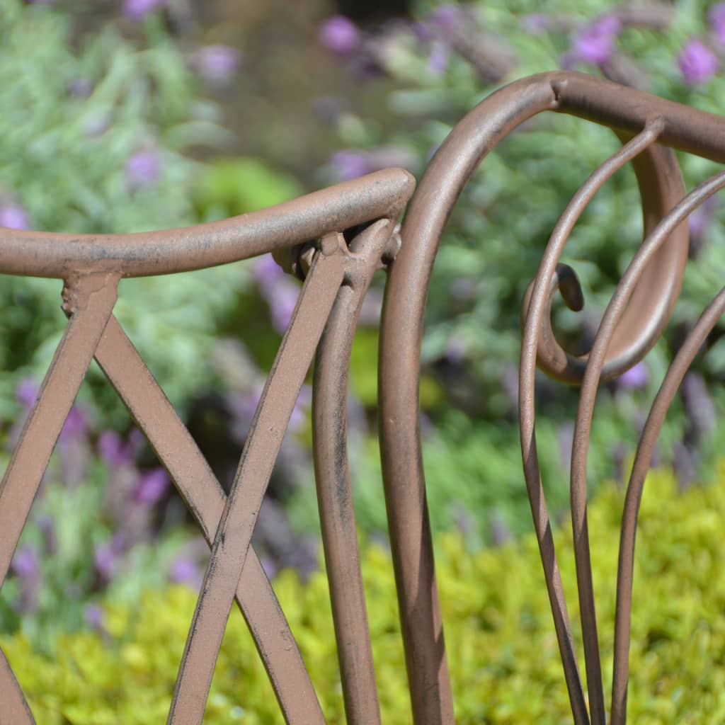 Banco de jardín de metal estilo inglés antiguo MF009 Esschert Design