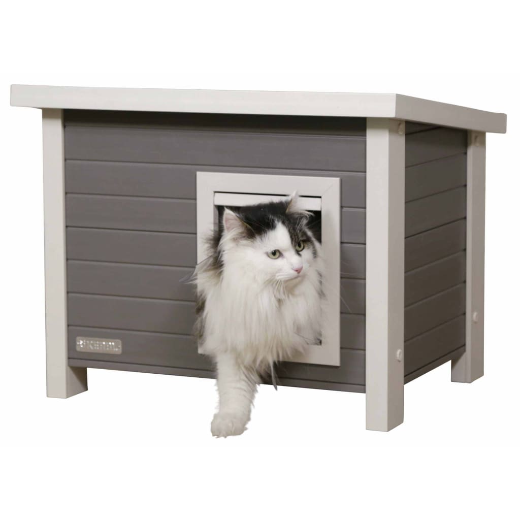 Kerbl Rustica Cat House Outdoor Wooden 57x45x43cm