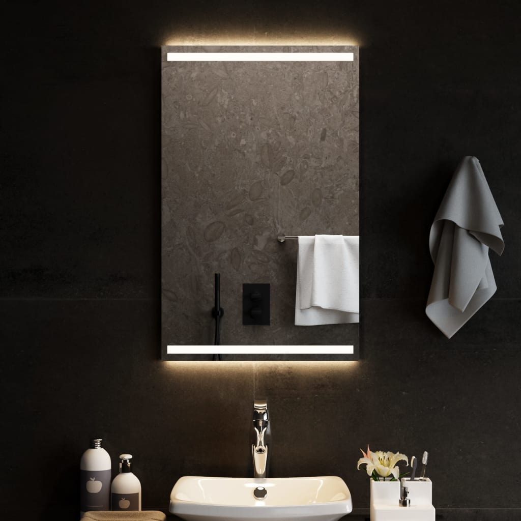 Moderne Miroir avec LED Illumination Salle de Bain 50x100 cm avec