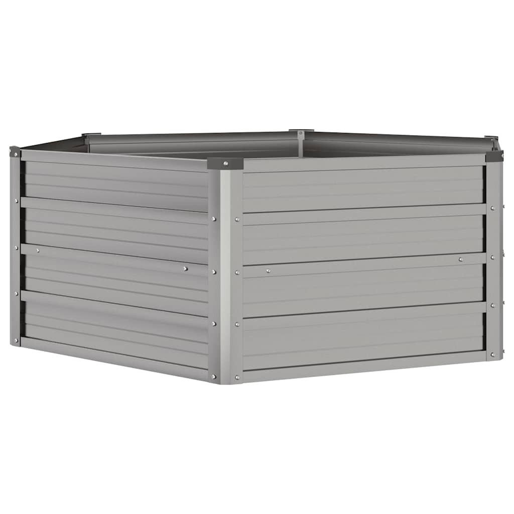 Myheimly Hochbeet Cortenstahl 129x129x45cm - Sechseckig Rostig & Wetterfest