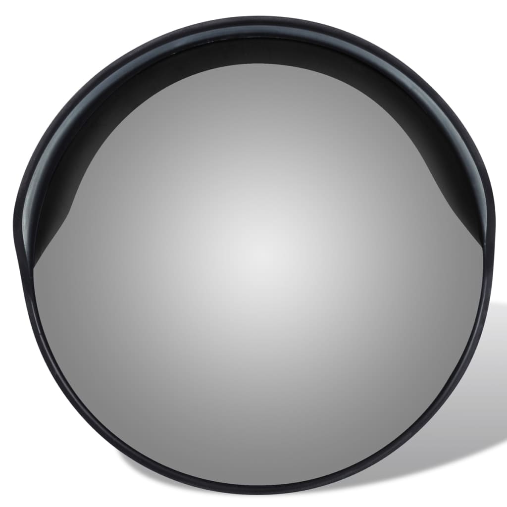 RMAN® Espejo de tráfico de 30 cm de diámetro color negro