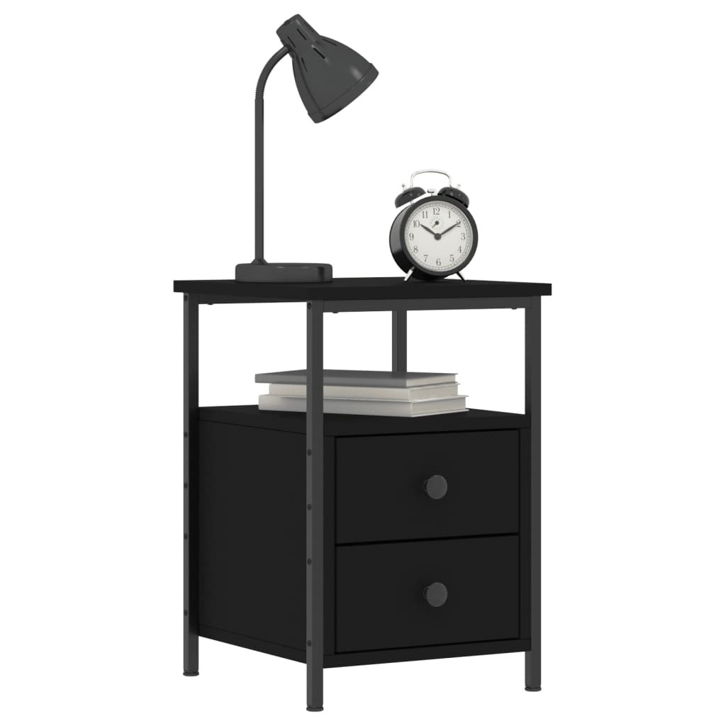 Luk comodino camera da letto con ricarica wireless USB 2 cassetti bluetooth