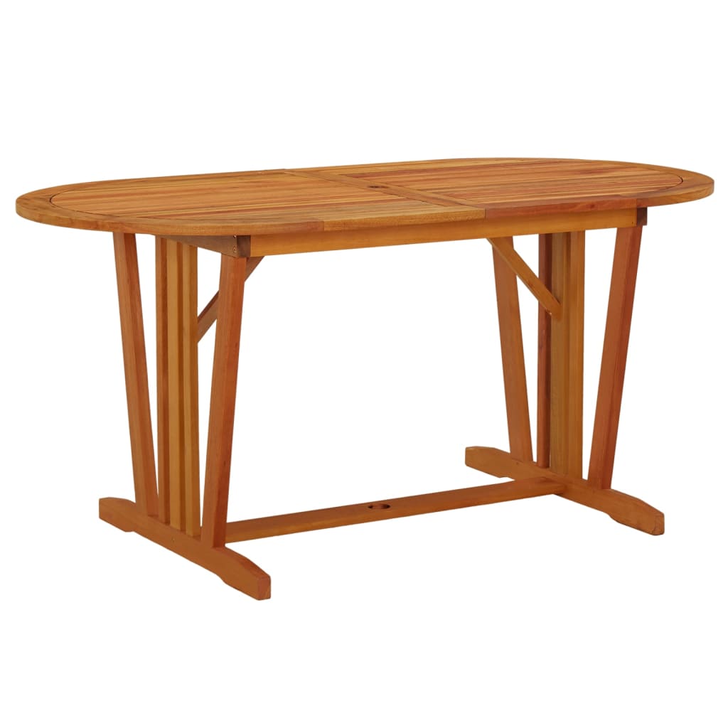 Unico Design Tavolo da Giardino 160x85x75 cm in Legno Massello di