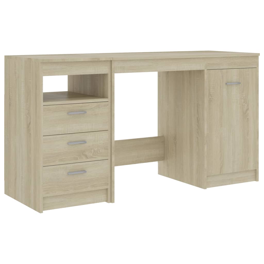 Schreibtisch Weiß 140x50x75 cm Holzwerkstoff online kaufen 