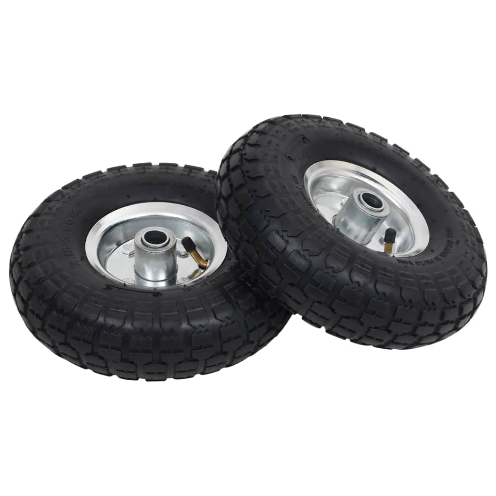 vidaXL Sack Truck Wheels 2 pcs Rubber 4.10/3.504 (260x83)