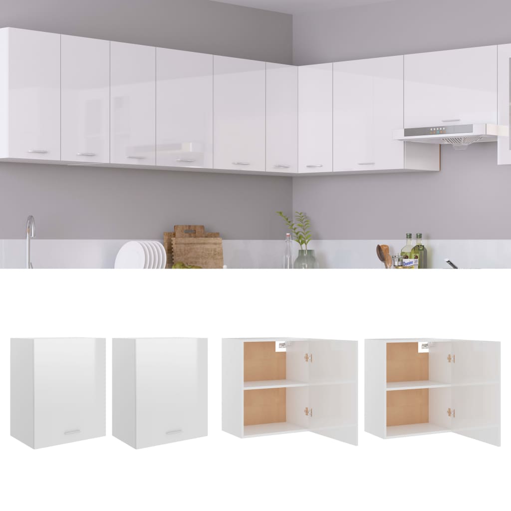 Maison Exclusive Armario colgante de pared blanco 69,5x32,5x90 cm