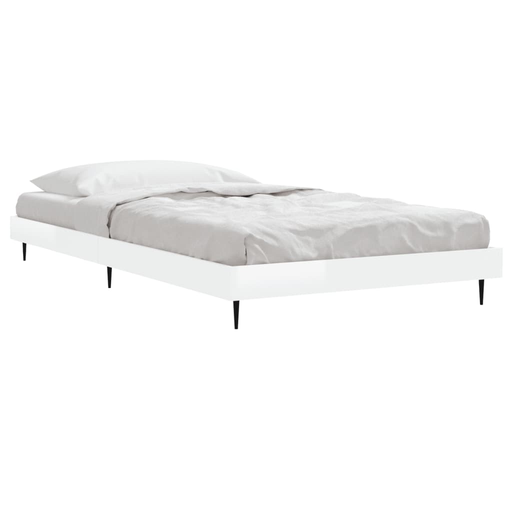 Estructura de cama Marco de Cama Somier de Cama madera contrachapada blanca  150x200 cm SDV121907 MaisonChic