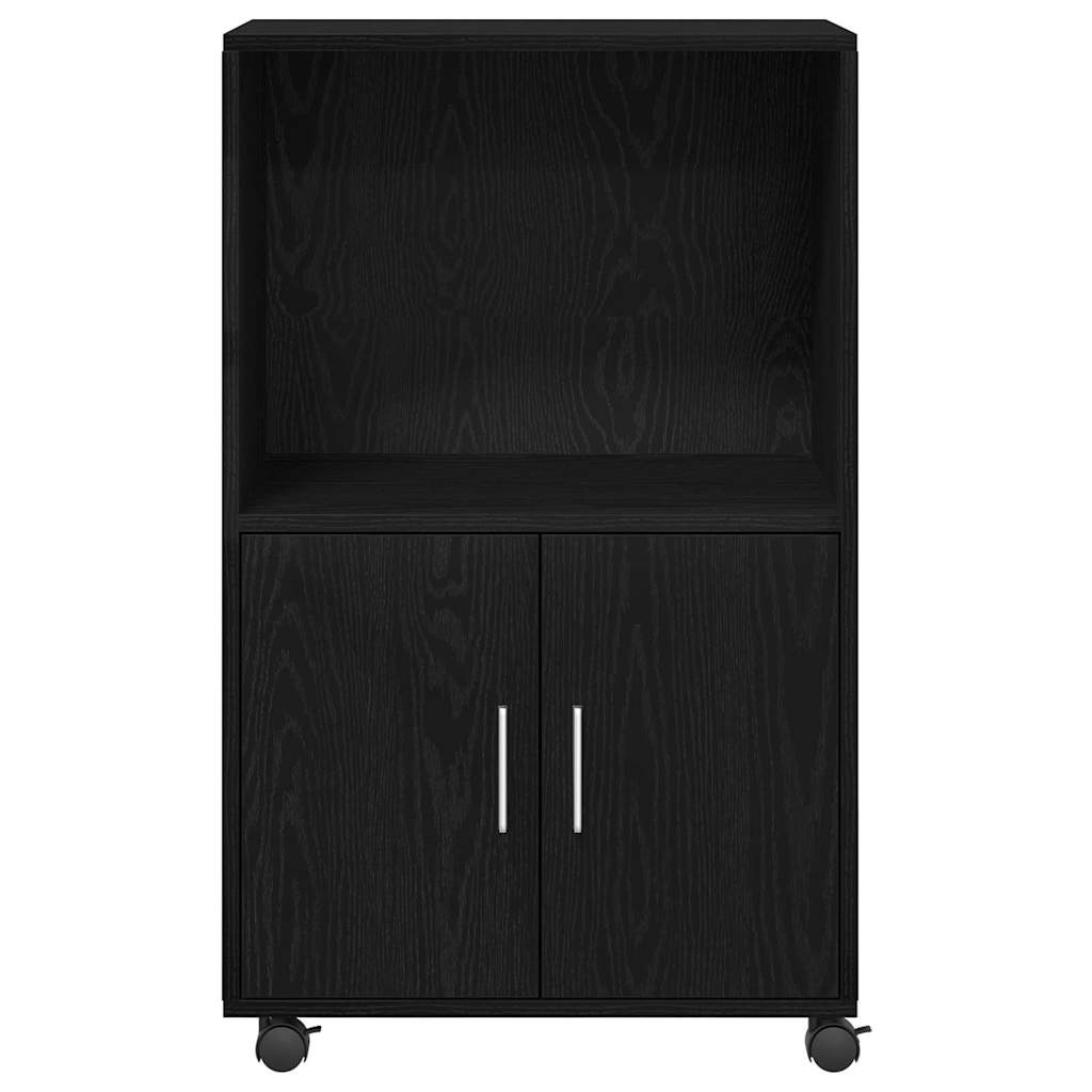 VidaXL Rolling Office Storage Cabinet - Artisian Oak | WhichOne - View #2